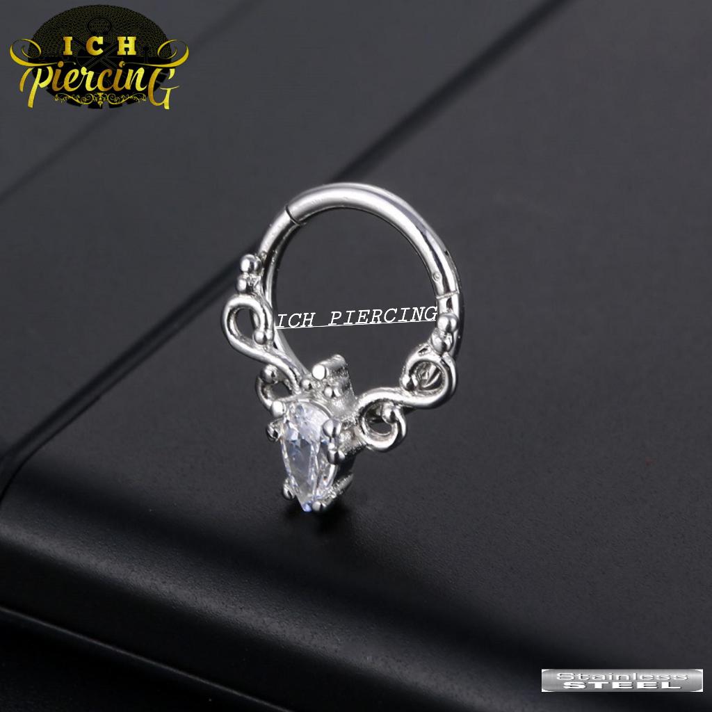 ดี3ว! ICH เจาะสแตนเลส septum/ ต่างหู septum ล่าสุด/ ต่างหูสแตนเลส