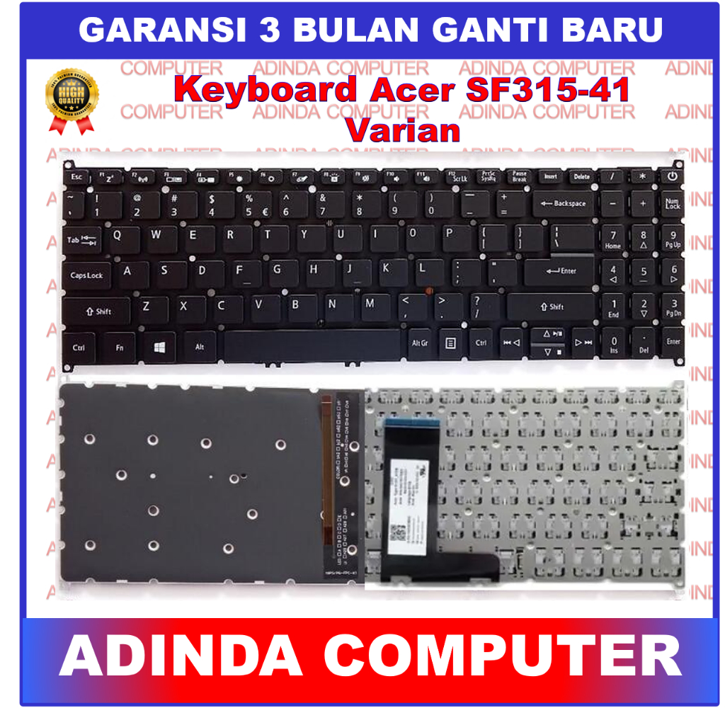 Acer Swift 3 SF315 SF315-41 SF315-52 SF315-51 SF315-42 A315-54 A315-55 Backlight Backlite คีย์บอร์ด