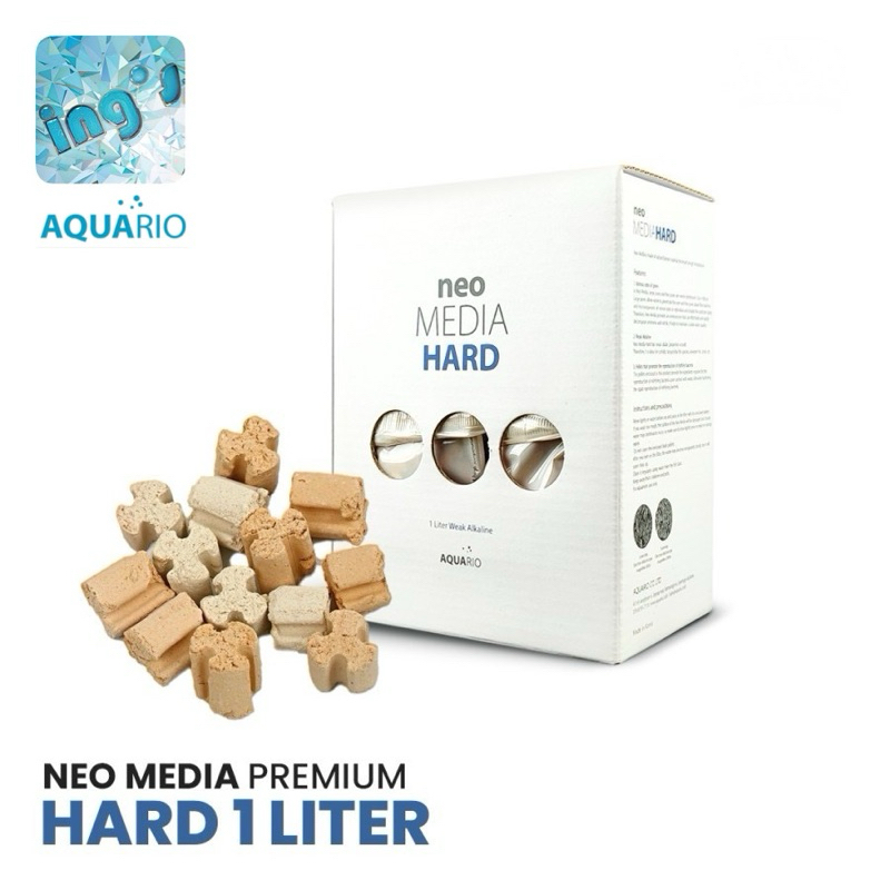 Neo Media HARD X Quad 1L Premium (Aquario) Aquarium Pond Filter Bacteria Media // Free Media Bag