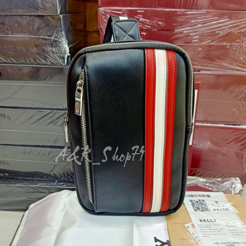 Bally Bodybag Sling Bag กระเป๋าสะพายข้างคุณภาพนําเข้า