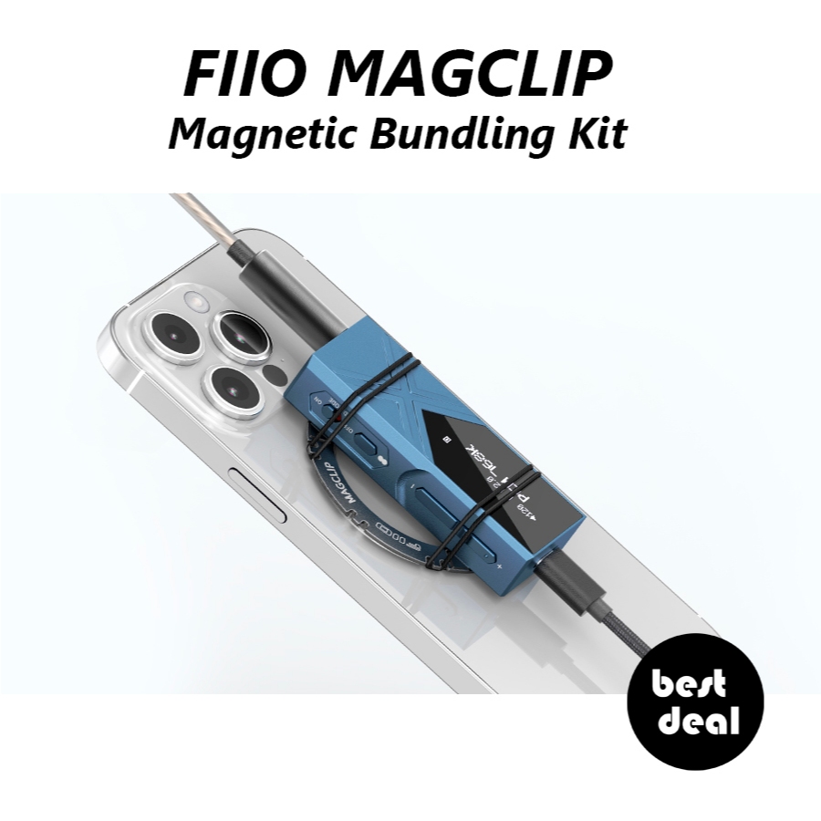 FiiO MacClip Magnetic Bundling Kit สําหรับแบบพกพา USB DAC Dongle KA17/KA13/KA5/KA3/KA2/KA1