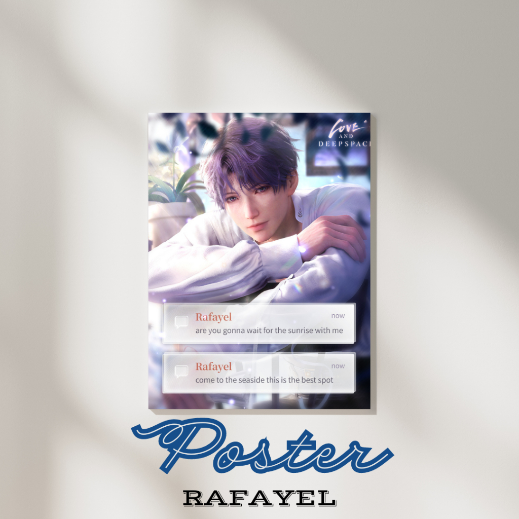 RAFAYEL LOVE AND DEEPSPACE POSTER A3 ขนาด