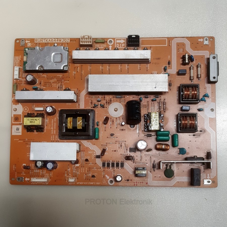 MESIN PSU LCD TV Sharp Aquos LC-40LE700M LC40LE700M LC 40LE700M 40LE700A RUNTKA644WJQZ แหล่งจ่ายไฟ Q