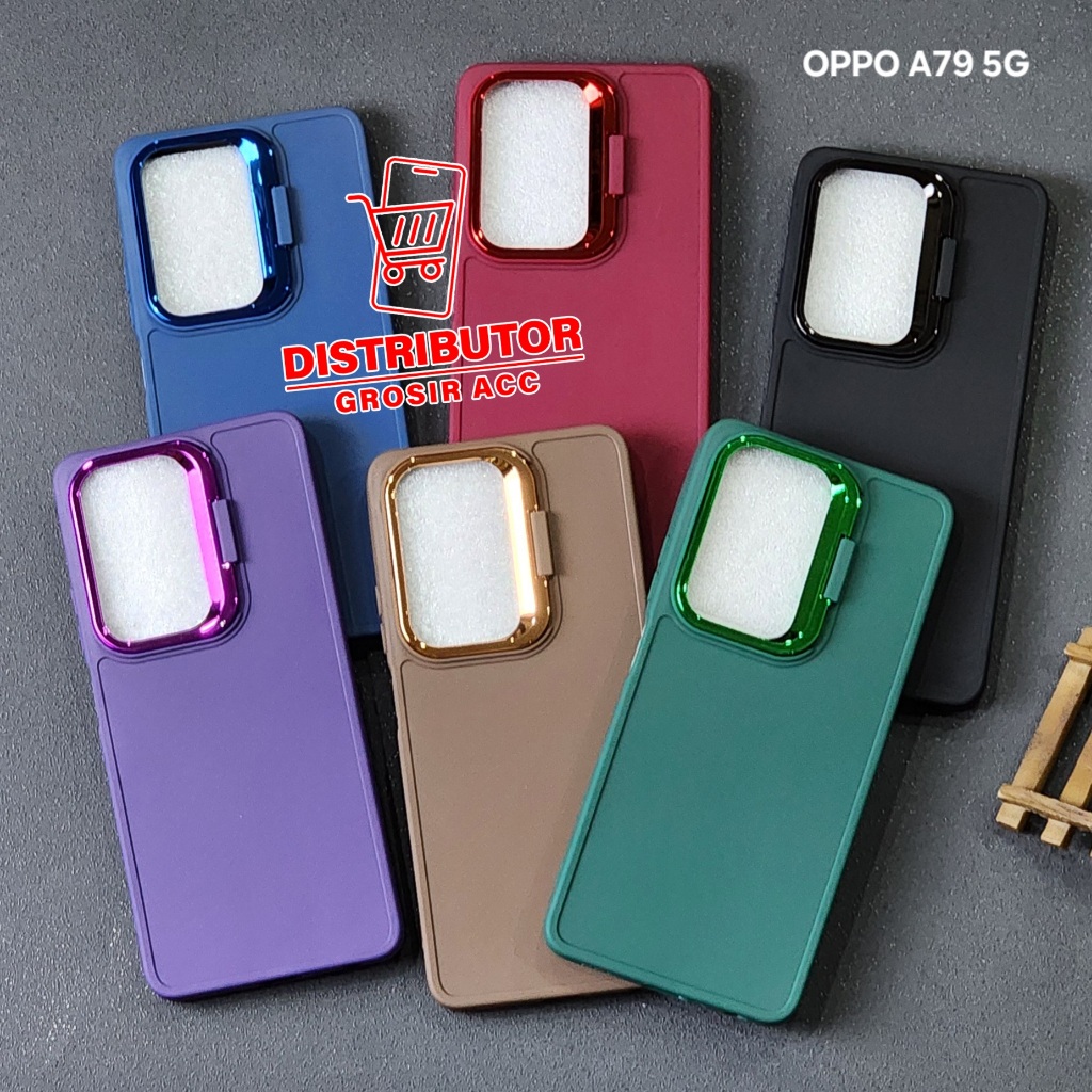 OPPO A79 5G CASE MACAROON STAND เคสกล้อง KICKSTAND กล้อง OPPO A79 5G