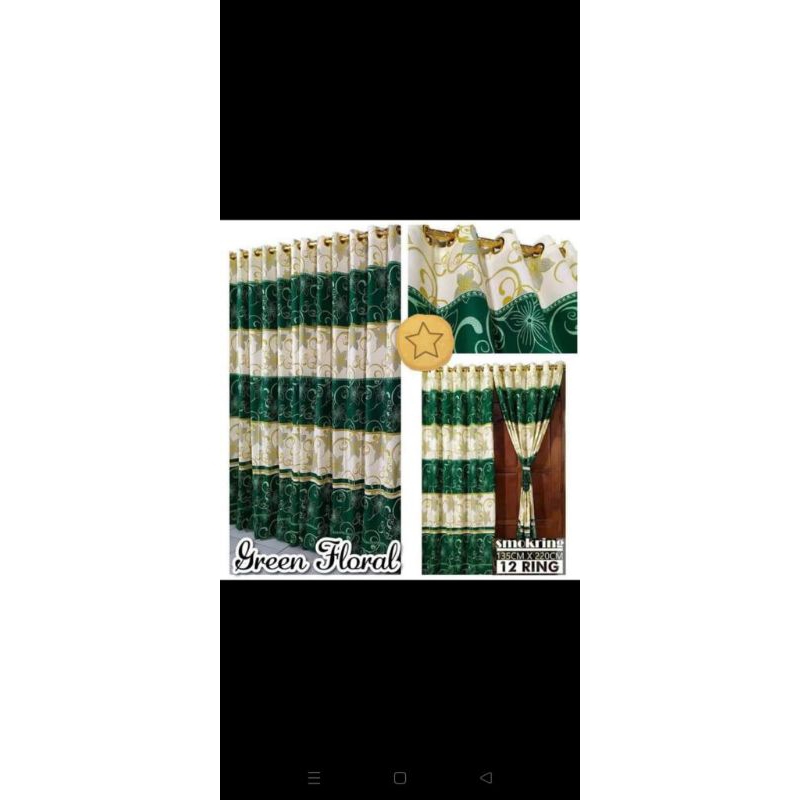 SMOKRING CURTAIN 12 RINGS CONTAINS 2 ฟรี TIES