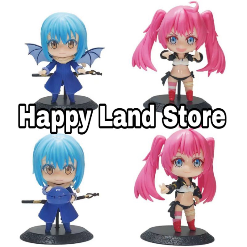 Action Figure Set 4 Anime Rimuru Milim Kawaii PVC Collection