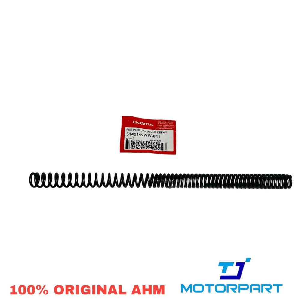 51401-KWW-641 สปริงโช๊ค Revo Absolute, Revo 110 New, Supra X 125 FI AHM ของแท้ 100%