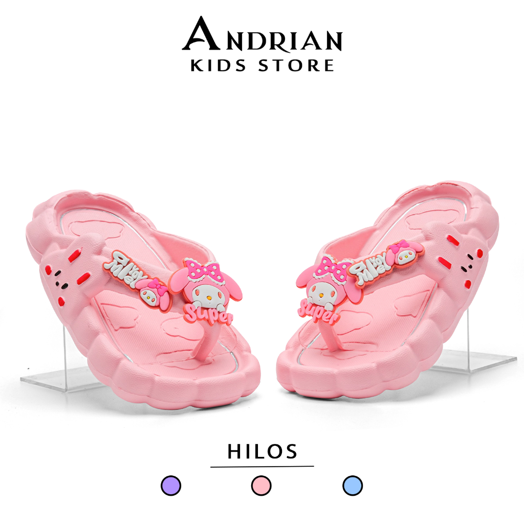 New Andrian - Dulux Melody Flip Flops รองเท้าแตะเด็กผู้หญิง 2-8 ปี - Hilos