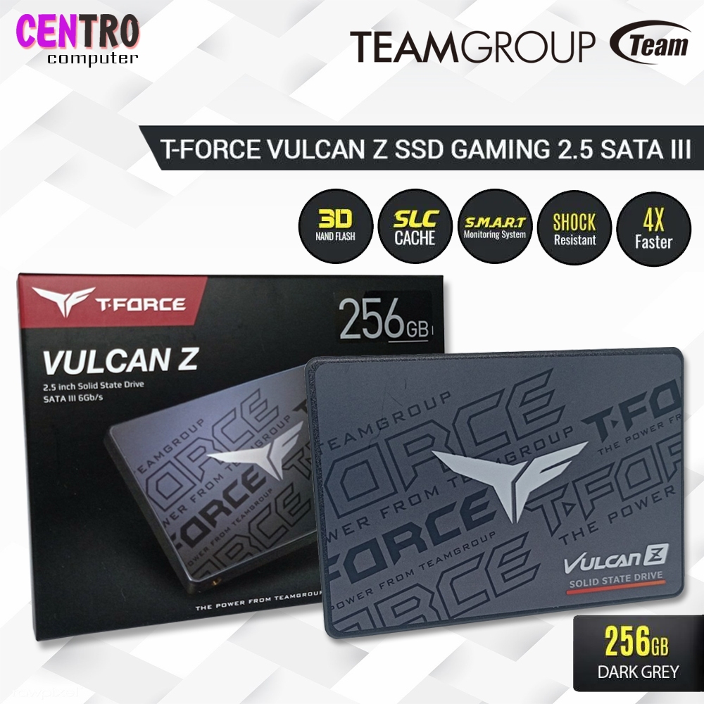 SSD ทีม T-Force Vulcan Z SATA 2.5 "256GB ทีม VULCAN Z 256GB SSD เกม 256GB SATA
