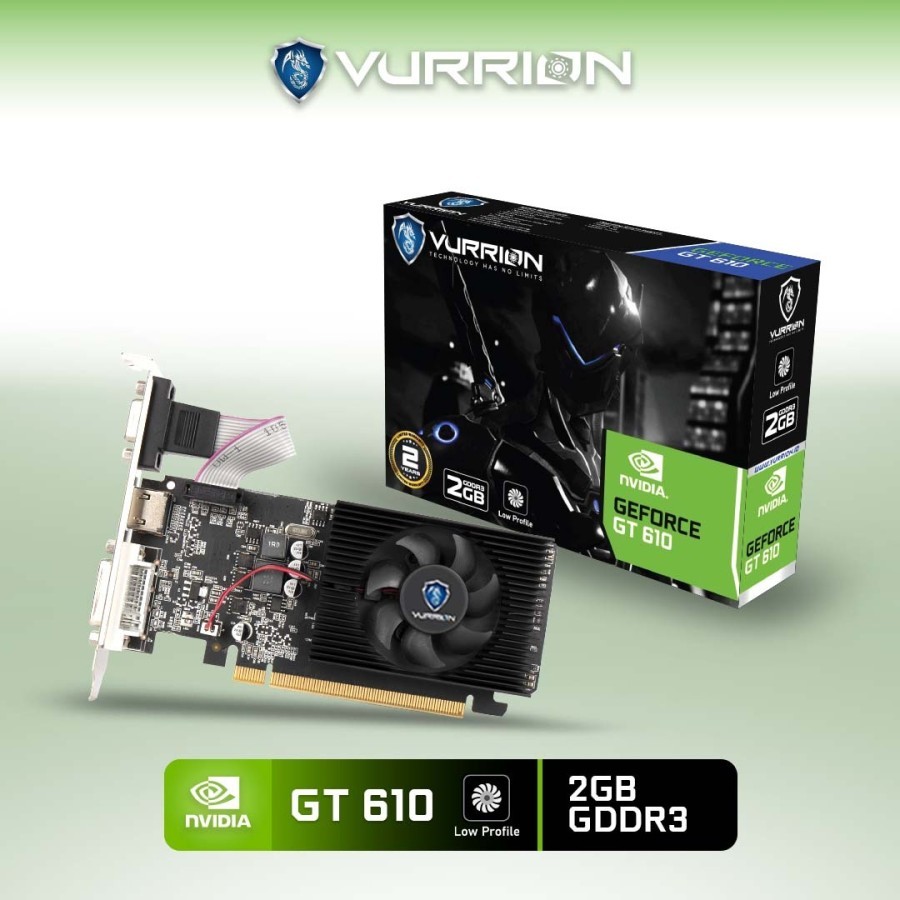 Vurrion VGA Card GT610 2GB GDDR3 64bit / GT 610 2GB