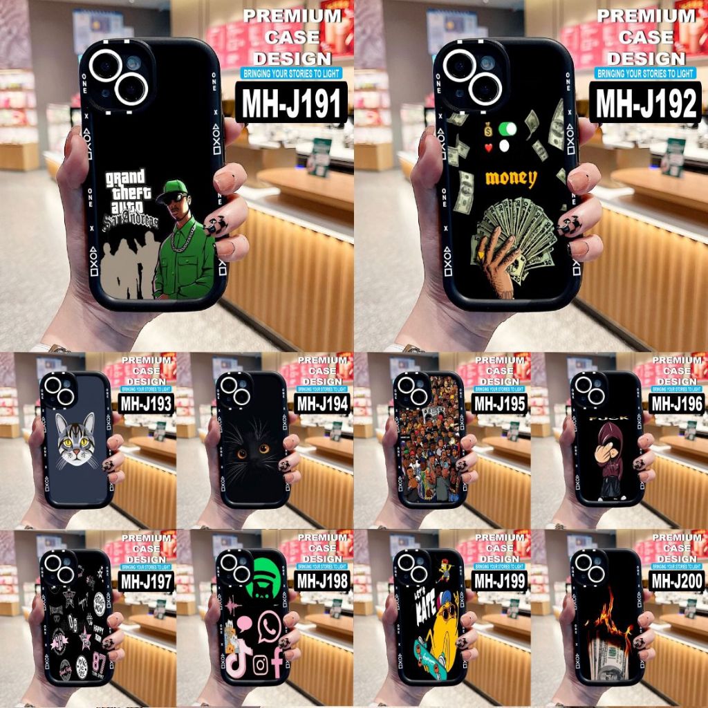 OPPO A98/A96/A83/A79/A78 4G/A78 5G/A77/A77S/A76/A36/A74/A71 ⭐️ CASE MOTIF CODE MH J191-J200 ⭐️ TYPE 