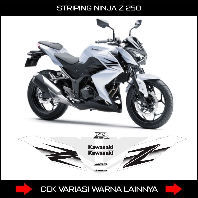 สติ๊กเกอร์ Kawasaki NINJA Z 250 STRIPING / NINJA Z250 / ORI PRINTING VARIATIONS