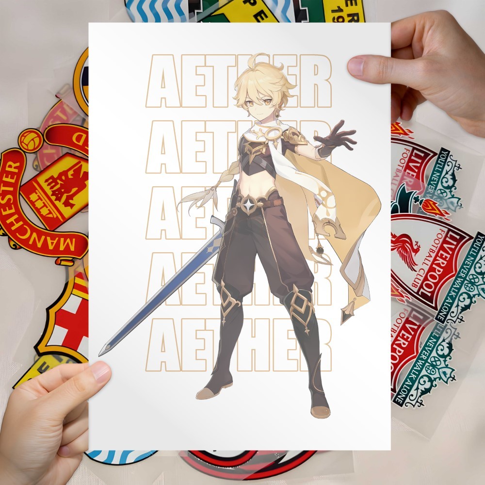 Hoyoverse Genshin Impact VOL 01 Digital Game DTF Printing Screen Printing Ready to Iron Send