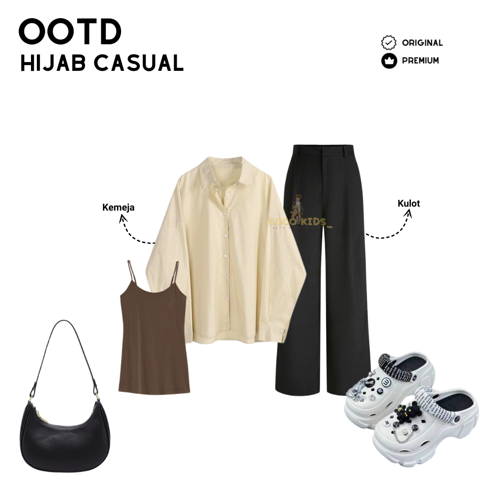 KEMEJA Coco Kids_ 3in1 Set เสื้อเชิ้ตสไตล์เกาหลี + เสื้อกล้าม + กางเกงคาร์โก้ Felix ชุดสูทผู้หญิง Ch