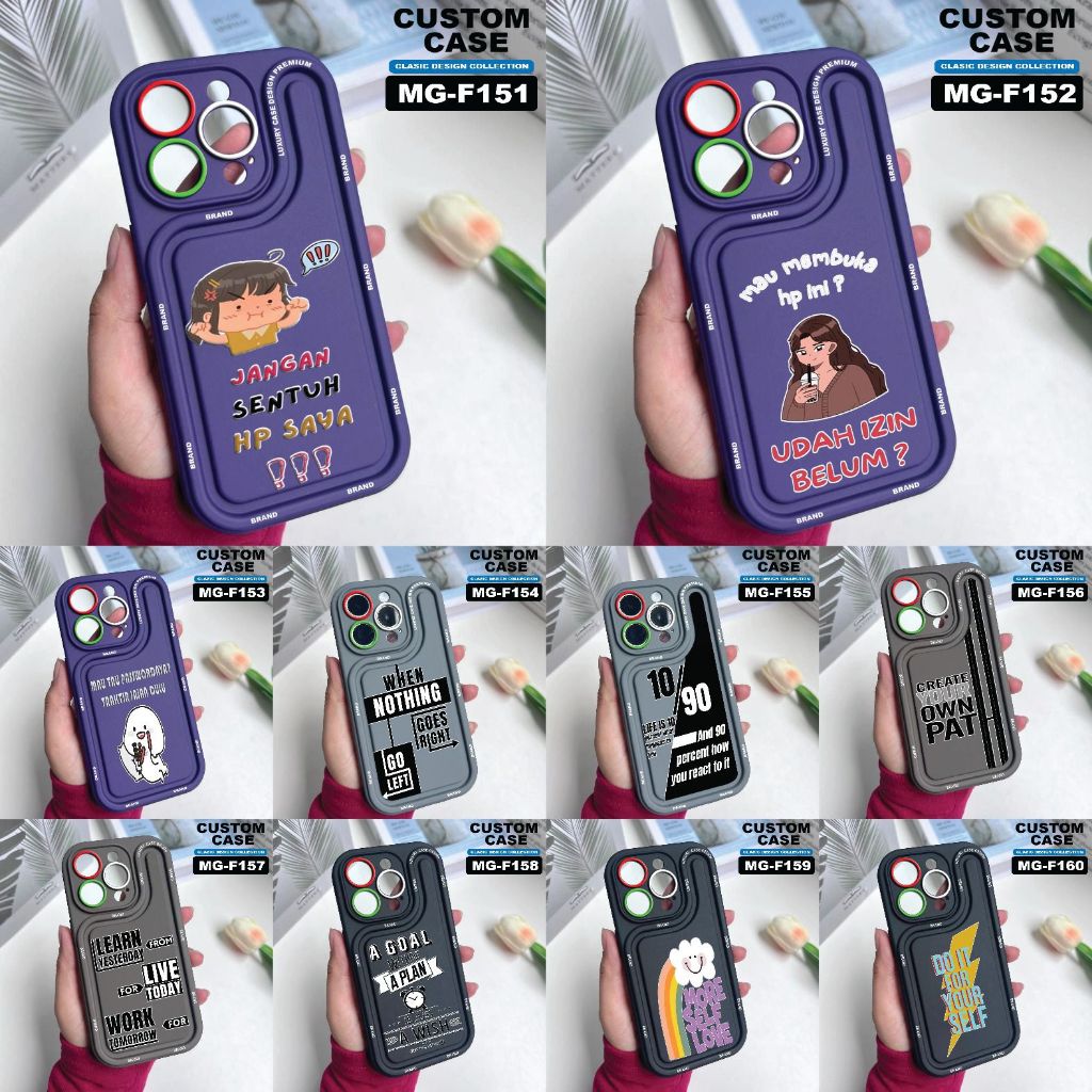 OPPO A3X/A3 PRO/RENO 12/RENO 12 PRO/RENO 12F ⭐️ MUGELO MOTIF CASE MG F151-F160 TYPE HP CHECK DESCRIP