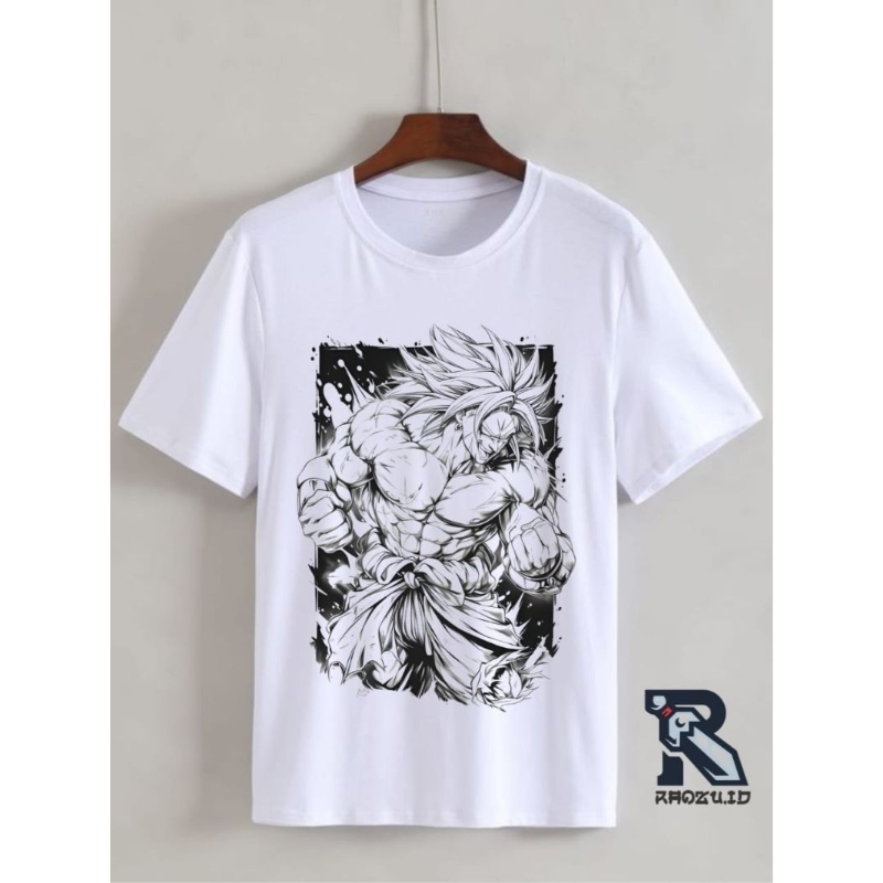 เสื้อยืดดราก้อนบอล broly สีดําและสีขาว v2