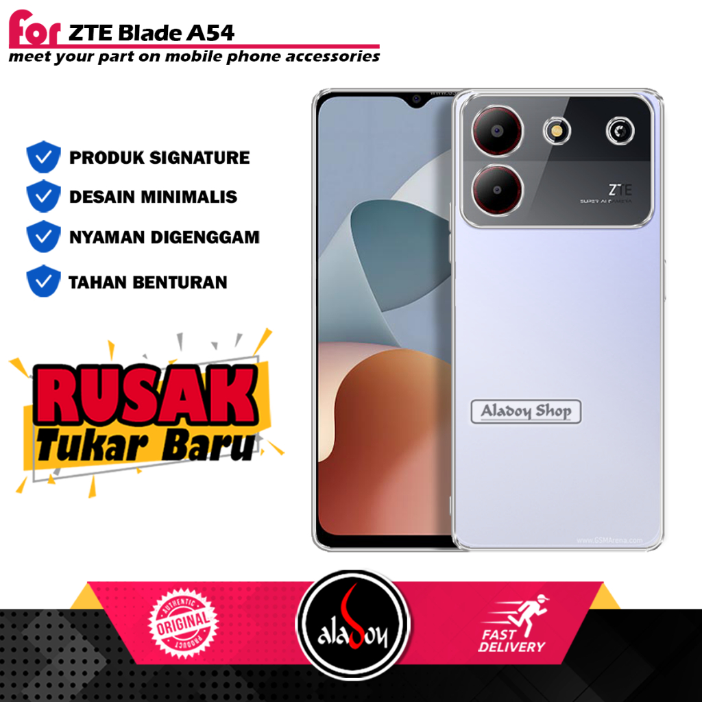 เคส ZTE BLADE A54 เคสใหม่ Ultrathin Softcase Clear HD โปร่งใส