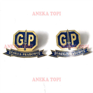 Garda Prabowo Pin Bros Logo GP Garda Prabowo - หมวก Aneka