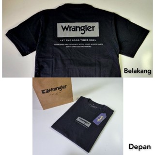 เสื้อยืด ผ้าฝ้าย 100% พิมพ์ลาย Wrangler BACK PREMIUM สําหรับผู้ชาย