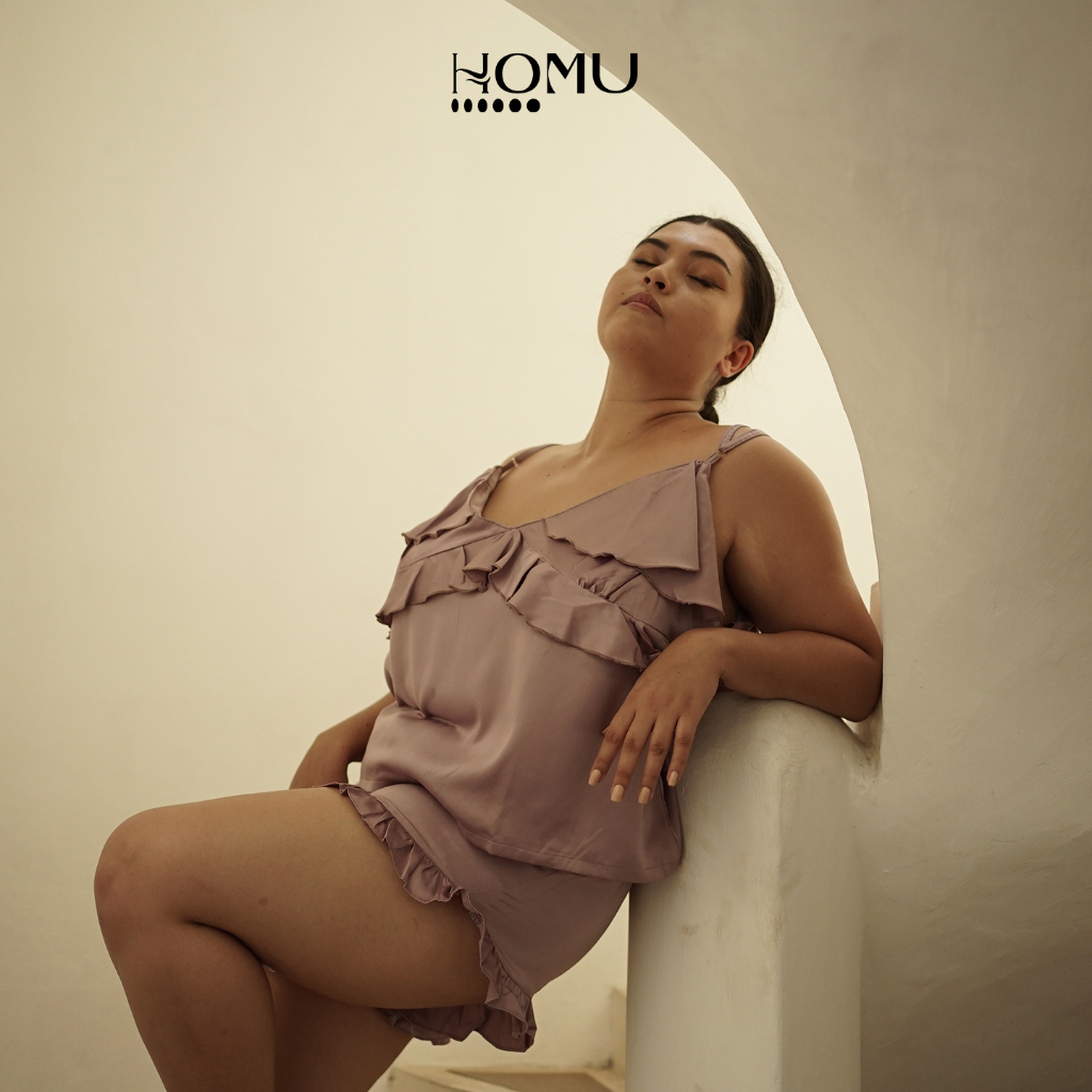 Homu • ชุดชุดนอน BLOM | ชุดนอนสูทผู ้ หญิง Homewear - ชุดนอนผู ้ หญิง
