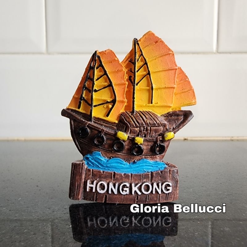 HONG KONG COUNTRY FRIDGE MAGNET DECORATIVE STICKS HONG KONG SHIP SOUVENIS