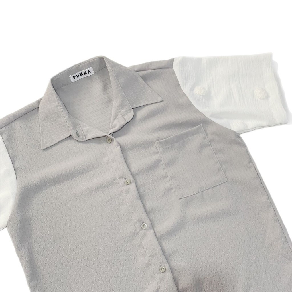 Pukka - เสื้อเชิ้ต GREY CLOUD