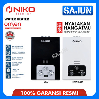 Niko Onsen Gas Water Heater With LED 6L Pemanas Air Gas OS-6