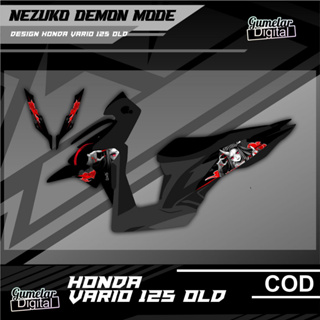 เรียบง่าย STRIPPING HONDA VARIO 125 OLD KZR NEZUKO DEMON MODE DEMON SLAYER มี Been Cut, Just Paste It