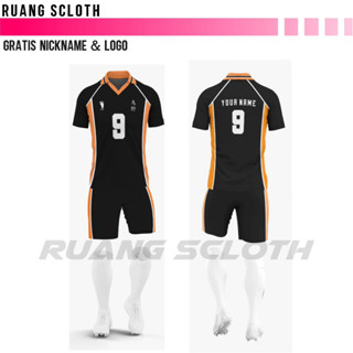 เสื้อกีฬาแขนสั้น ลายทีมวอลเลย์บอล Haikyu 2023 2024 ชุดเยือน สําหรับผู้ชาย