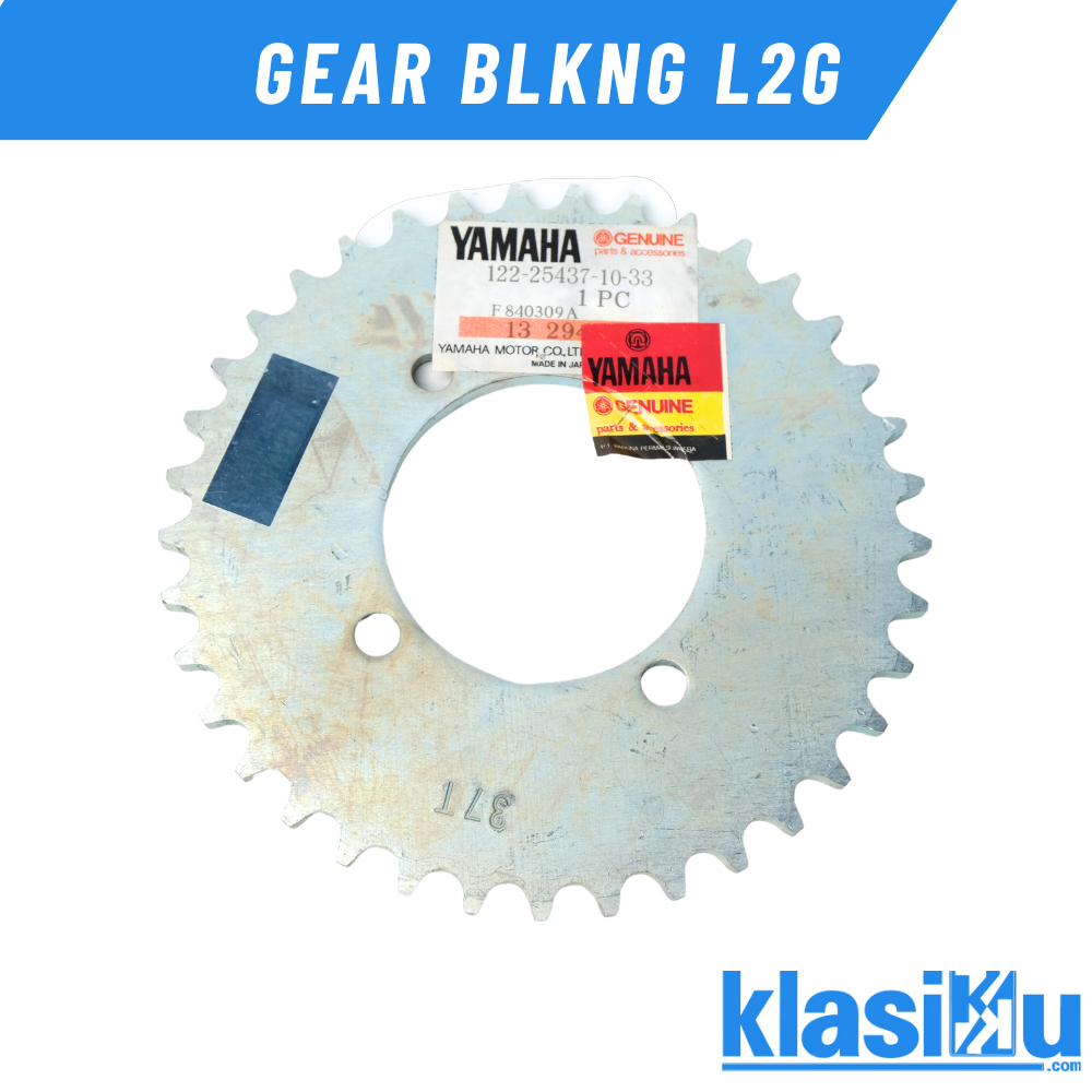 เกียร์หลัง Yamaha L2 G Yl2 Yl1 V75 U7 37t 122-25437-10-33 ของแท้จากญี่ปุ่น