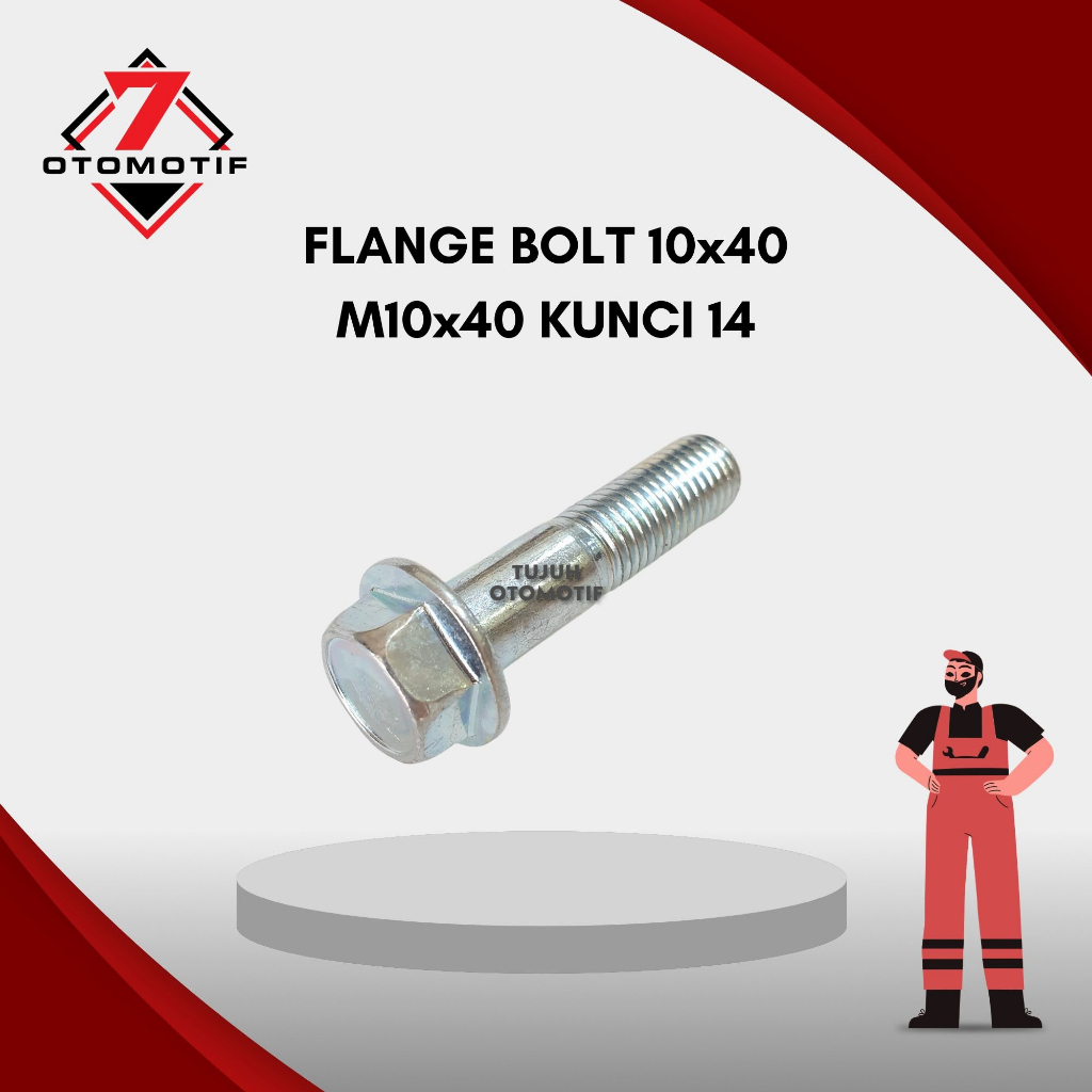 หน้าแปลน Bolt M10x40 Key 14 Bolt Cap 10x40 10mm M10 สีขาว