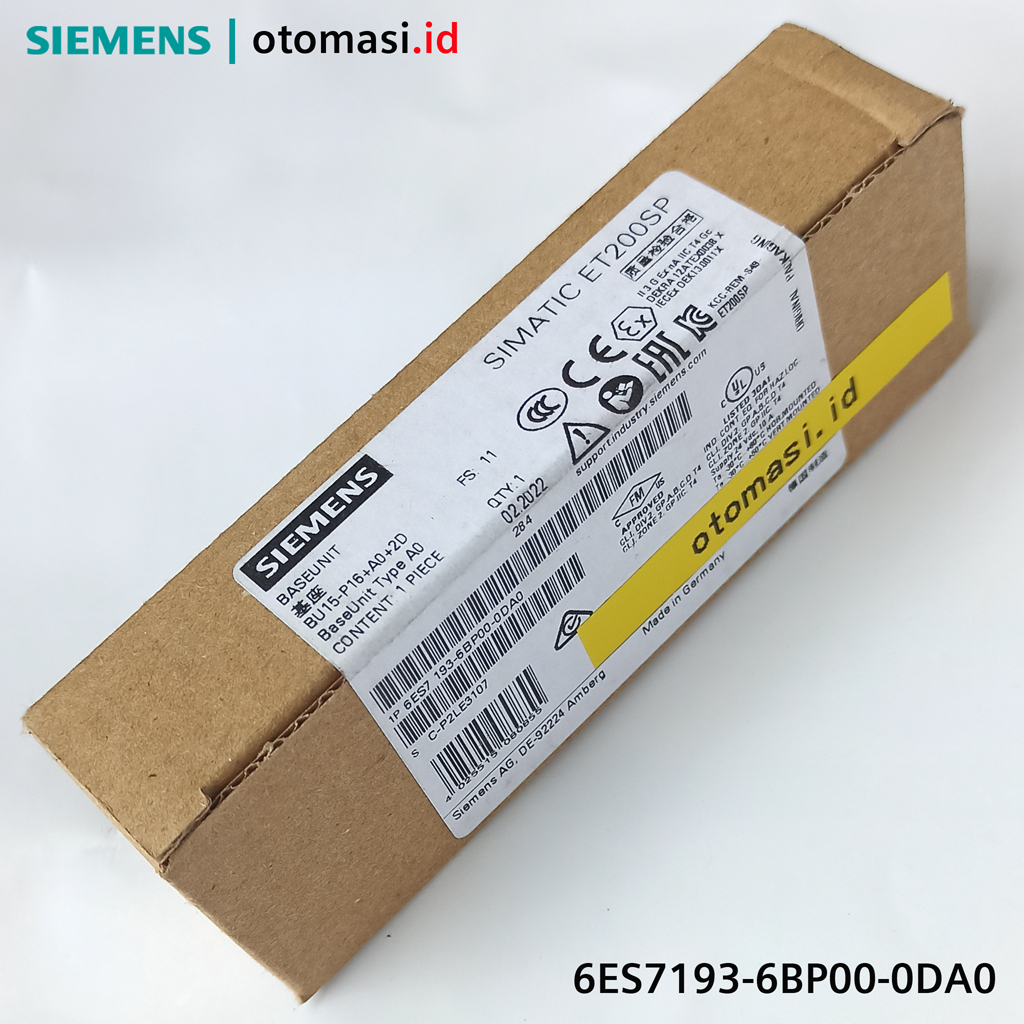6ES7193-6BP00-0DA0 Base Unit PLC SIemens Simatic ET 200SP, A0, กลุ่มโหลดใหม่