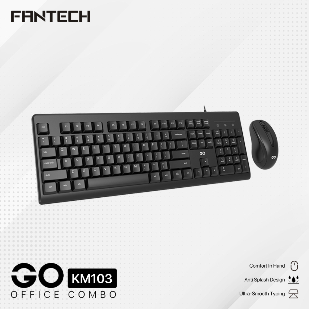 Fantech KM103 ชุดคีย์บอร์ดและเมาส์สํานักงาน