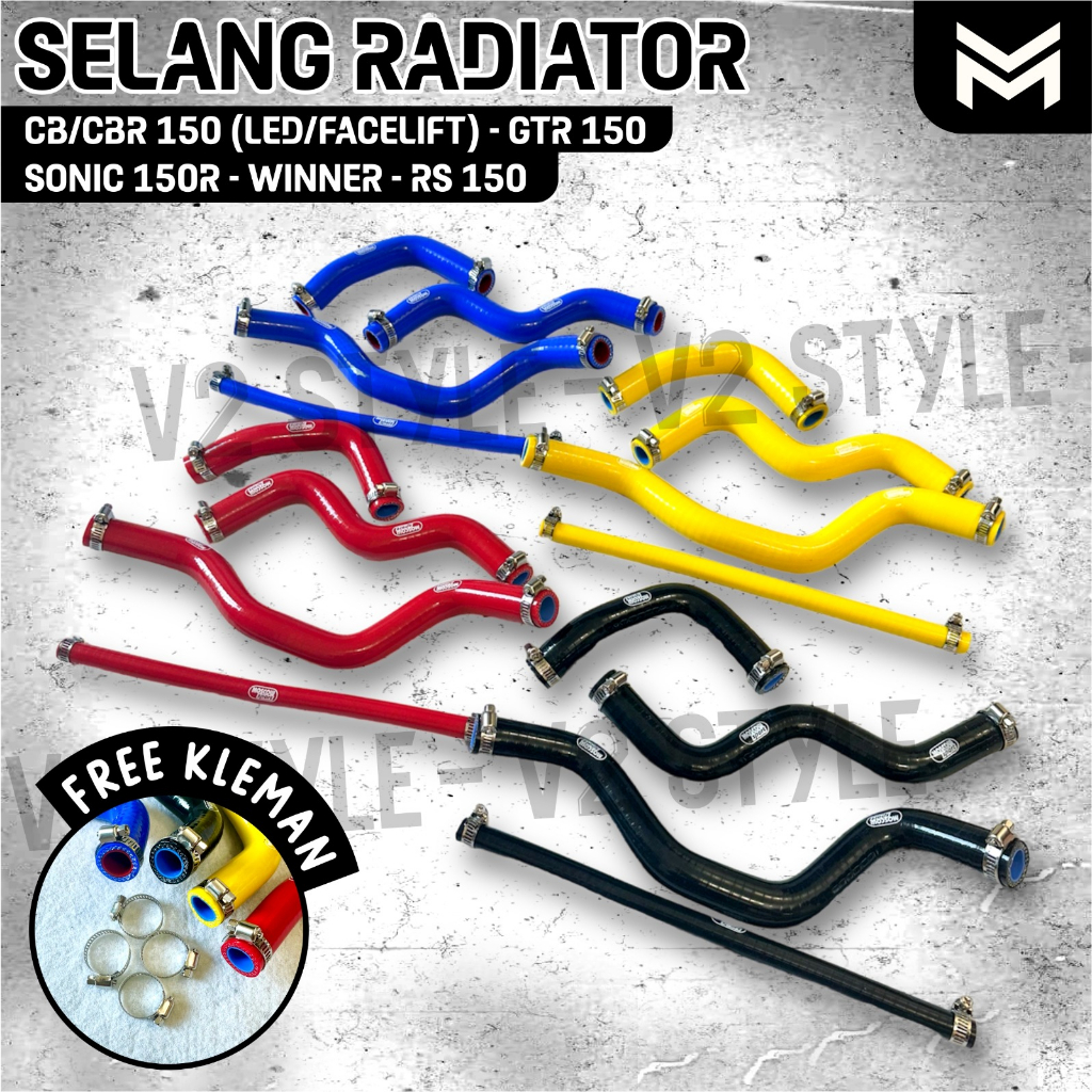 MESIN ORIGINAL RADIATOR ท่อชุด 4 pcs SONIC GTR CB CBR WINNER RS 150 CB150R THAILAND MOSCOW RADIATOR 