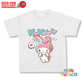 เสื้อยืด พิมพ์ลาย My melody สําหรับเด็กผู้หญิง