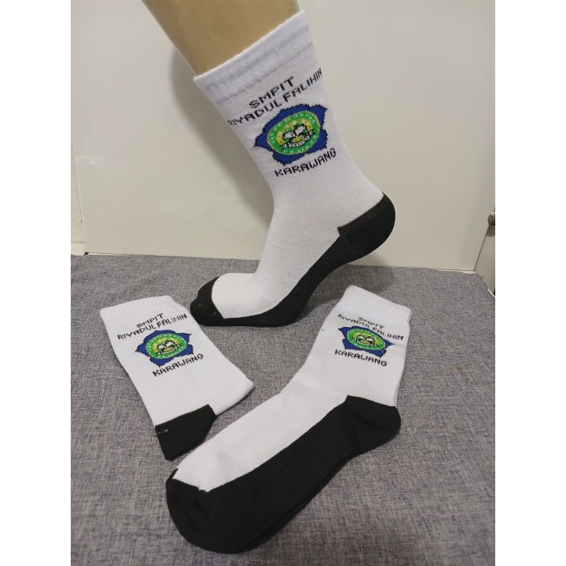 SCHOOL LOGO SOCKS IDENTITY SOCKS EMBROIDERED SCHOOL ถุงเท้า