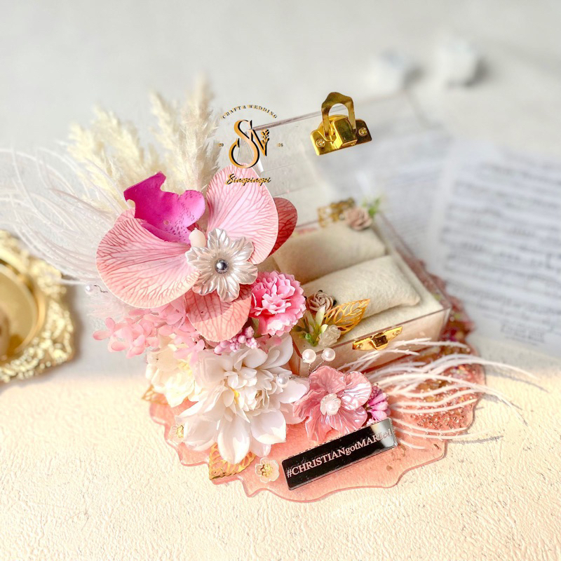 RESIN RING BOX I RING BOX I WEDDING RING PLACE | WEDDING RING MERRIED