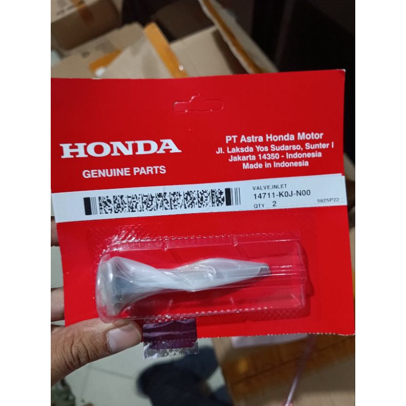 14711-K0J-N00 วาล์วทางเข้า Genio, Beat K1A, Scoopy K2F