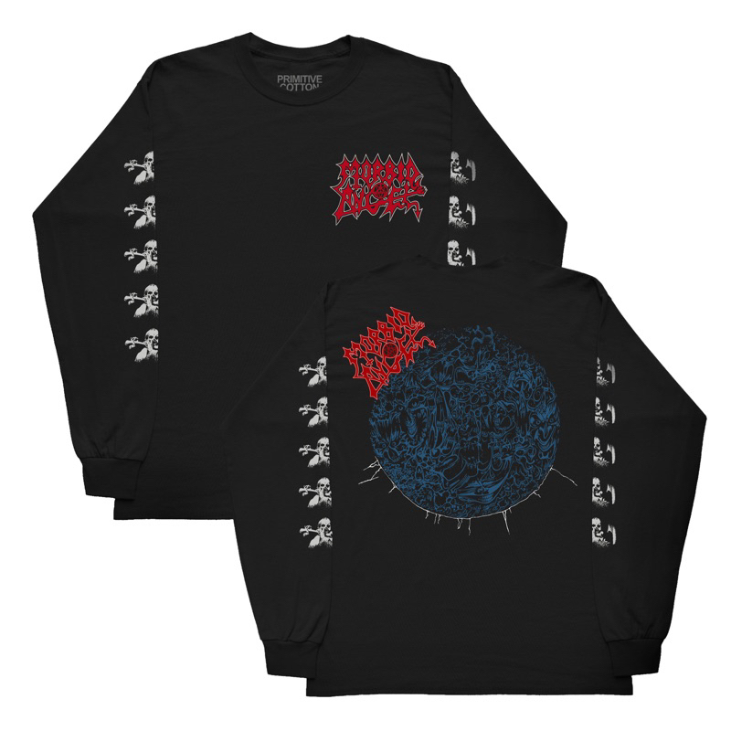 เสื้อยืด Morbid ANGEL LONG SLEEVE | ตะเข็บ HEAVY | พลาสทิซอล (ผ้าฝ้ายอิมพีเรียล)