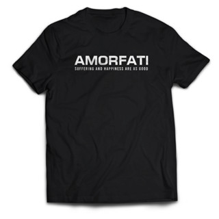 เสื้อยืด พิมพ์ลาย AMORFATI Words แฟชั่นสําหรับผู้ชาย และผู้ใหญ่