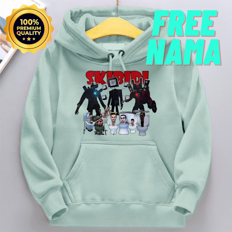 เสื ้ อกันหนาว HOODIE เด ็ ก SKIBIDI TOILET NEWUPGRADE ฟรีพิมพ ์ ชื ่ อ