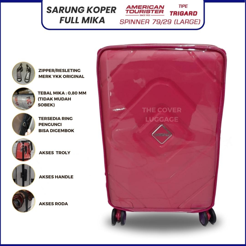 ผ้าคลุมกระเป๋าเดินทาง Fullmica สําหรับกระเป๋าเดินทาง American Tourister โดยเฉพาะ Trigard 79/29 นิ้ว 