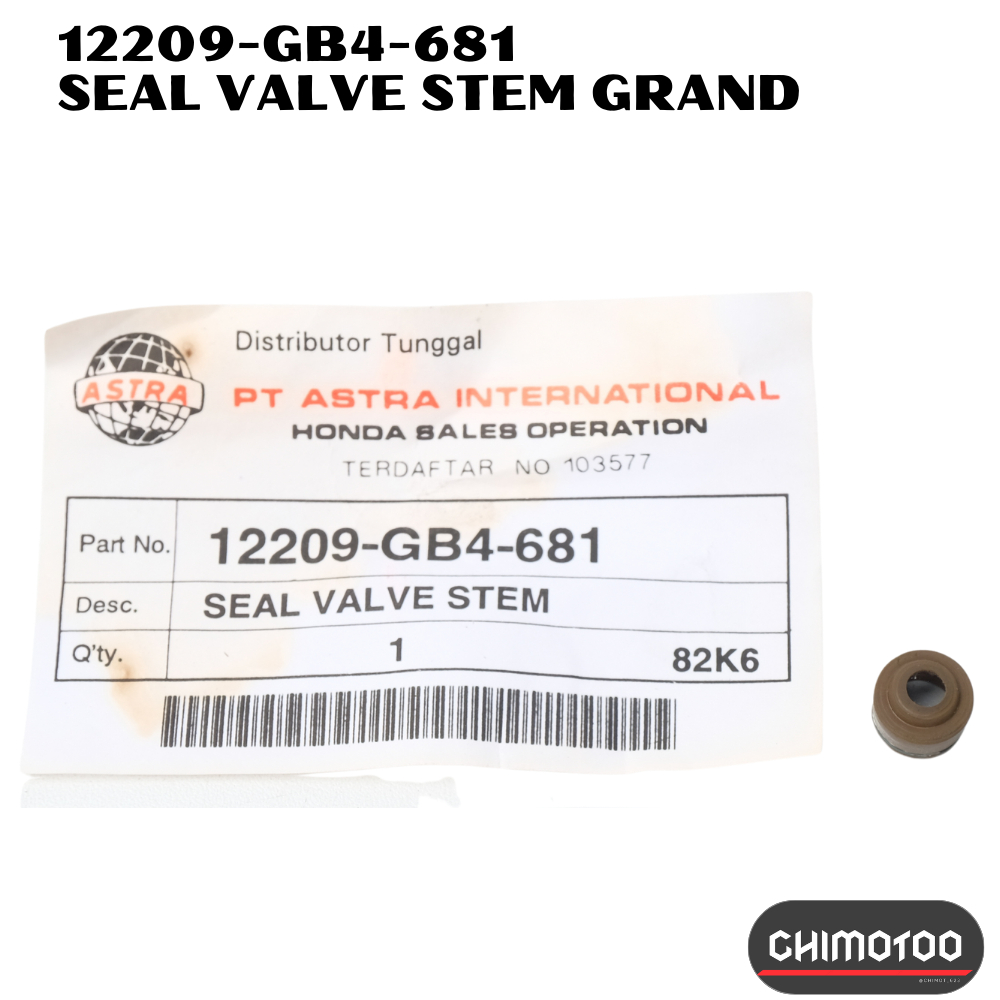 ซีลวาล์วไอน้ํา Honda Astraa grand supra 100 karisma beat vario scoopy Valve Seal 12209-gb4-681 เดิม