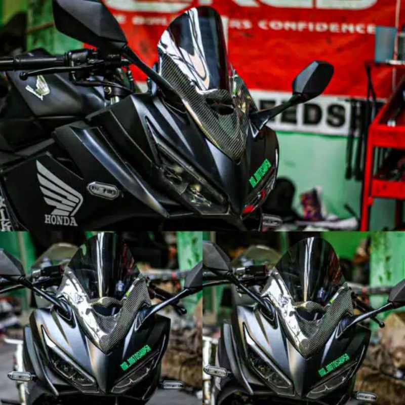 กระบังหน้า v2 คาร์บอน cbr 150r facelift k45n 2019 2020
