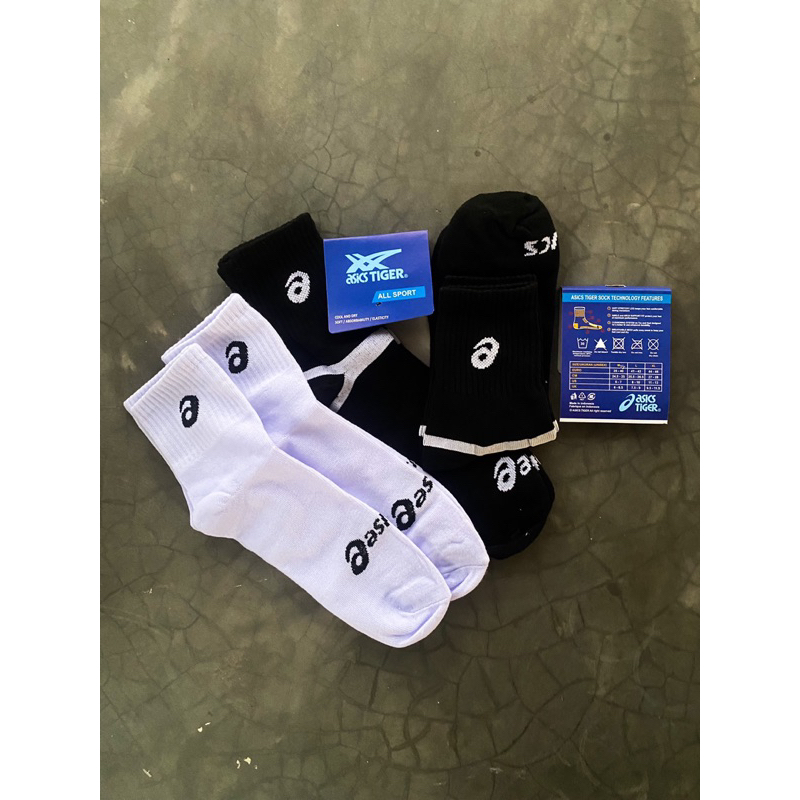MATA Asics Tiger Sport Socks หนาเหนือข้อเท้าสําหรับผู้ชายและผู้หญิง