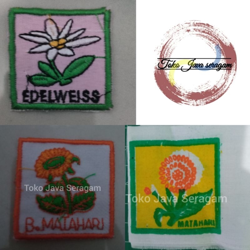 MATAHARI Bet 1 ชิ้น เนตรนารี ป้าย Scouting Flower Kenanga B. ซันเซรุนี บี. อะโซกะ โลตัส เม็ดเดียว