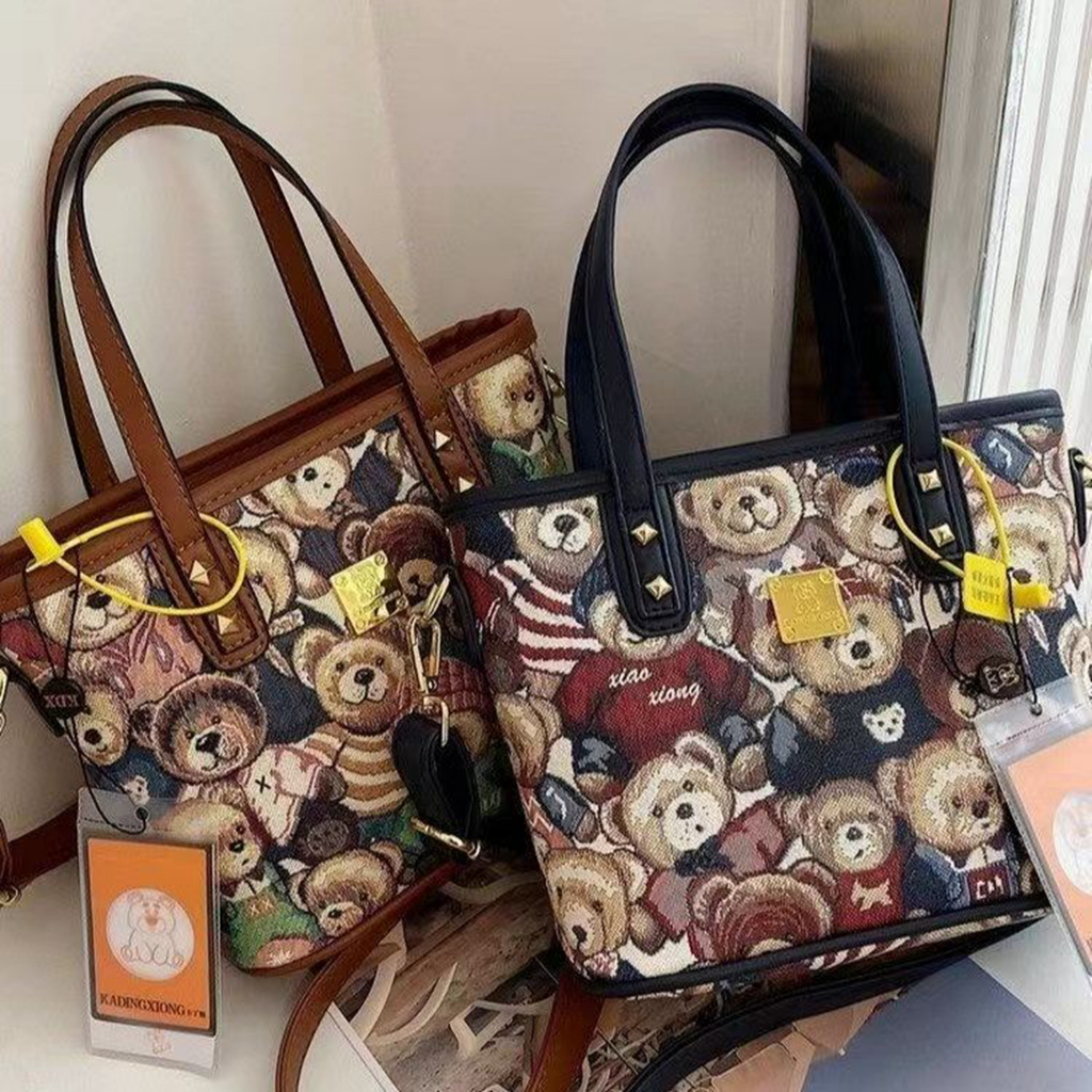 ฉ20222นําเข้ากระเป๋าสะพายข้างผู้หญิงกระเป๋าถือเท็ดดี้พรีเมี่ยมกระเป๋าสะพายล่าสุด20222