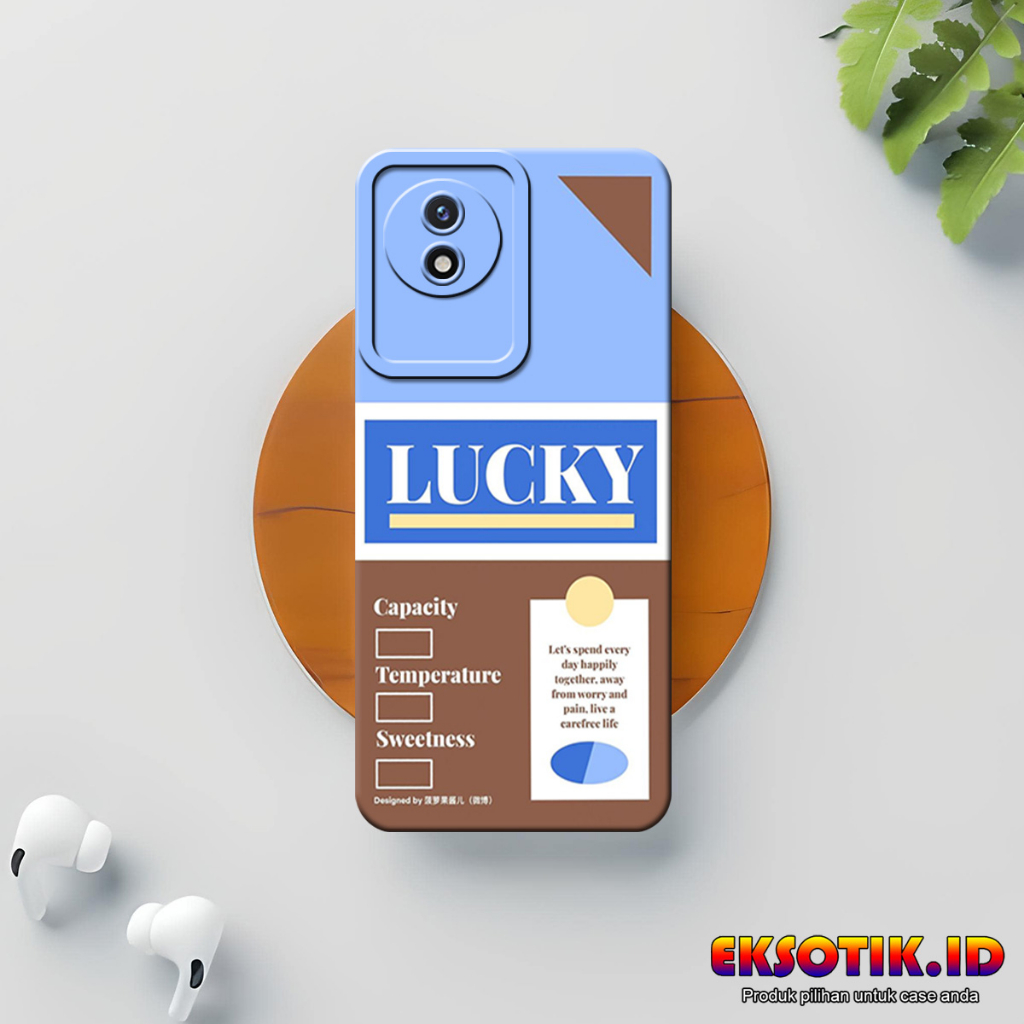 VIVO Y02T กรณี Eksotik.id VIVO Y02T ปลอก VIVO Y02T ซิลิโคนโทรศัพท์มือถือผิวอุปกรณ์เสริม Hardcase Sof