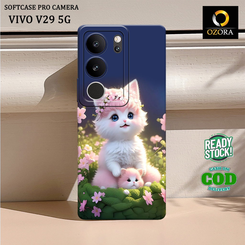 ใหม่ล่าสุด VIVO V29 5G Hp Softcase - Cat Fashion Case - OZORA - VIVO V29 5G Hp Case - VIVO V29 5G Hp Case - Hp Silicone - Hp Cover - Cute Case - Hardcase - Accessories Mobile - Softcase กล้อง Pro