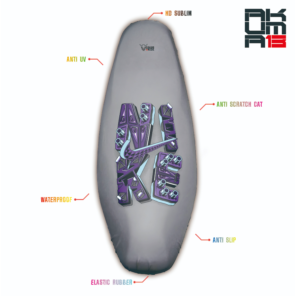 ผ้าคลุมเบาะมอเตอร์ไซค์ - Akuma Seat Cover - Akuma Nike